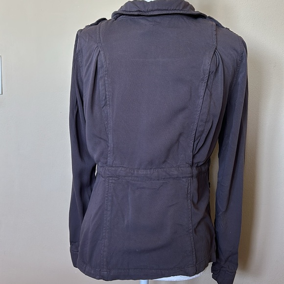 Design Lab Lord and Taylor Soft Charcoal Utility Jacket - Picture 4 of 4